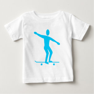 Skateboarding - Sky Blue Baby T-Shirt