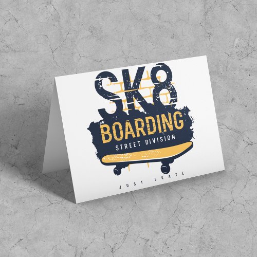 Skateboarding Street Division Card