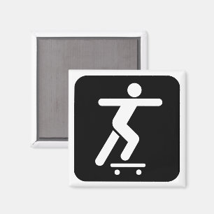Skateboarding Symbol Magnet