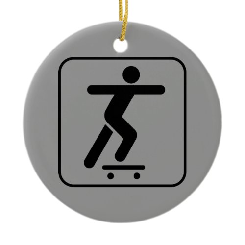 Skateboarding Symbol Ornament