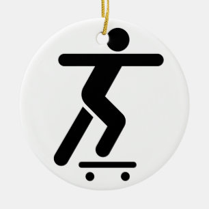 Skateboarding Symbol Ornament