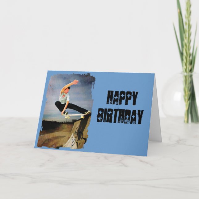 Skateboarding the Wall Card (Front)