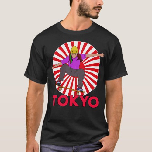 Skateboarding Tokyo T_Shirt