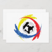 Skateboarding Tricolor Emblem (Front/Back)