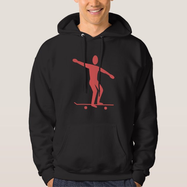 Skateboarding - Tropical Pink Hoodie (Front)