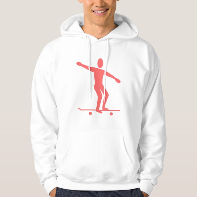 Skateboarding - Tropical Pink Hoodie (Front)