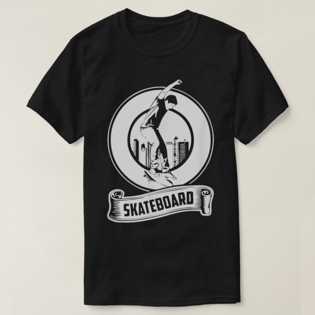 Skateboarding Vintage Retro Skateboarder T-Shirt (Design Front)
