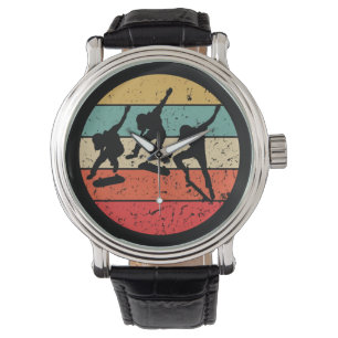 Skateboarding - Vintage Skateboarder Retro Watch