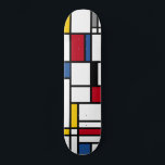 Skateboards art Piet Mondrian abstraction<br><div class="desc">A sporty and uncluttered design for this skateboard with its geometric squares inspired by Mondrian's paintings, simple but effective lines. The ideal gift for all skateboarders who are fans of extreme sports.</div>