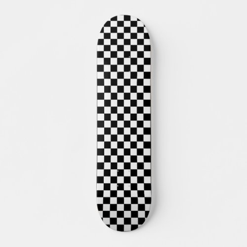 Skateboards Checker Pattern_black and white 
