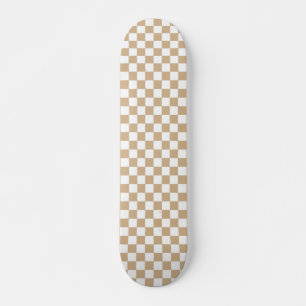 Skateboards Checker Pattern-black and white