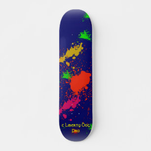 SKATEBOARDS - RAD PAINT SPLATS - LIBERTY DOG PRO