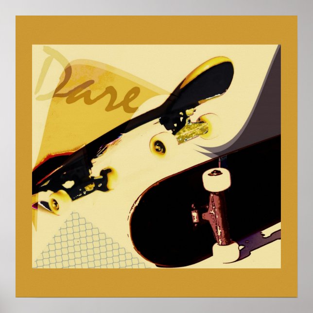 skateboards vintage styled print (Front)