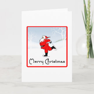 SkateChick Santa Holiday Card