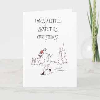 Skatefish, FANCY A LITTLE SKATE THIS CHRISTMAS? Holiday Card