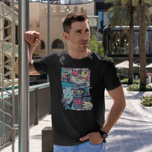 Skater Anime Vaporwave   T-Shirt (Creator Uploaded)
