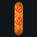 Skater Boy Red Flames Skateboard Deck<br><div class="desc">This skateboard is on fire with cool yellow and red flames from our Skater Boy collection.</div>