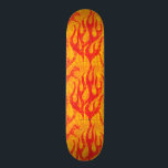Skater Boy Red Flames Skateboard Deck<br><div class="desc">This skateboard is on fire with cool yellow and red flames from our Skater Boy collection.</div>