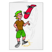 Skater Boy Skateboarding Fun Skateboard (Front)