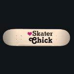 Skater Chick Skateboard Deck<br><div class="desc">Skate chick for women/little girls who skaten on a skateboard.</div>