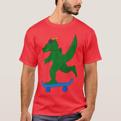 Skater Crocodile T_Shirt