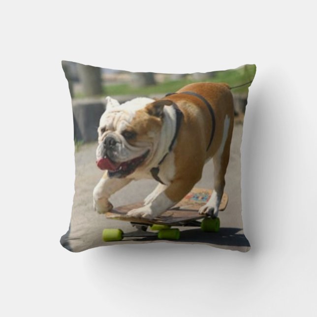 Skater Dog - Pillow (Front)