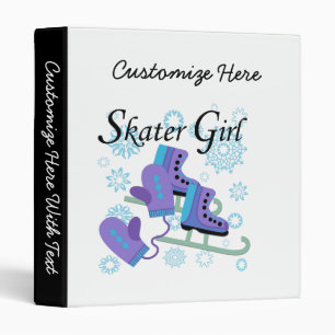 Skater Girl 3 Ring Binder