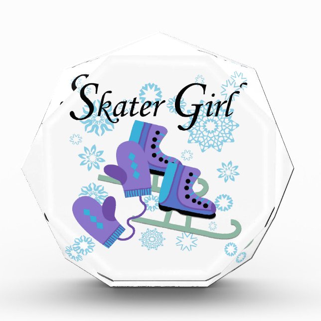 Skater Girl Acrylic Award (Front)
