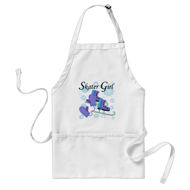 Skater Girl Adult Apron (Front)