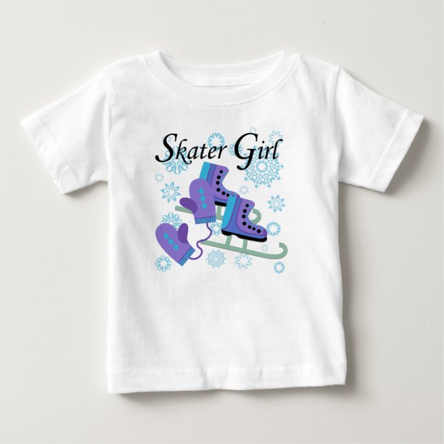 Skater Girl Baby T-Shirt (Front)