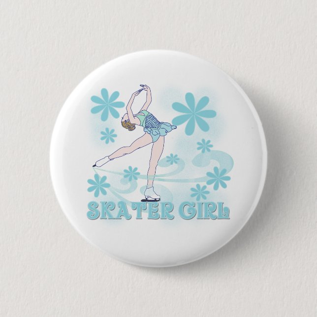 Skater Girl Button (Front)