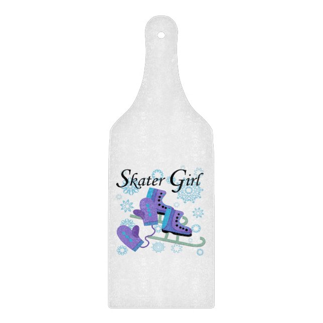 Skater Girl Cutting Board (Front)
