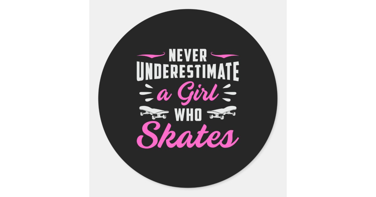 Skater Skateboard Skateboarding for Girls' Sticker