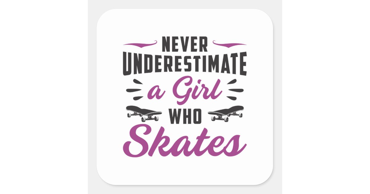 Skater Skateboard Skateboarding for Girls' Sticker