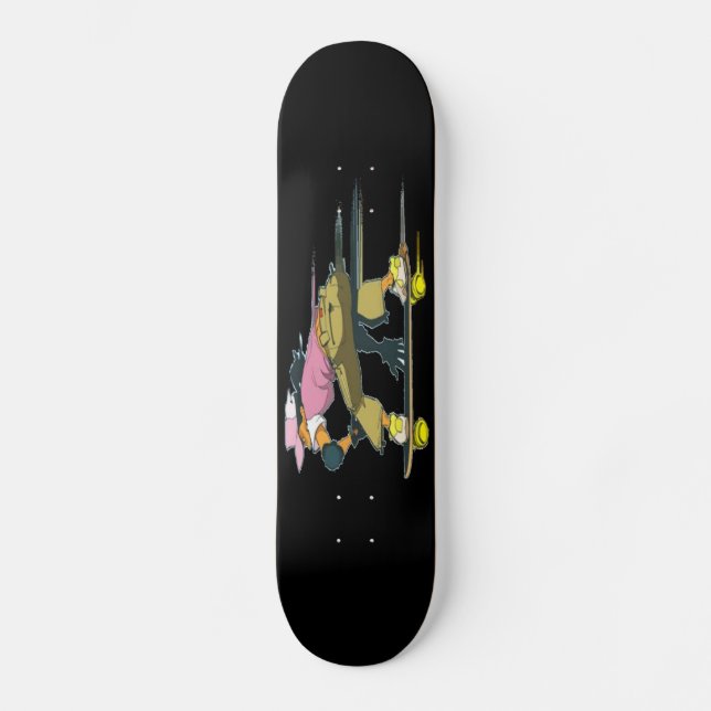 Skater Girl In Motion Skateboard (Front)