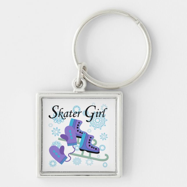 Skater Girl Keychain (Front)