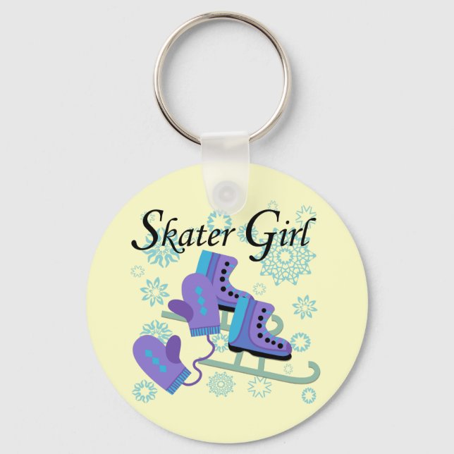 Skater Girl Keychain (Front)