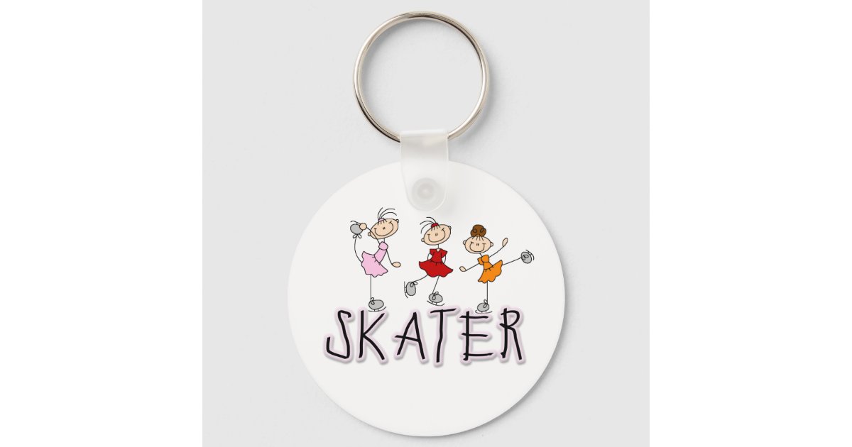 Louisville Kentucky Skater Girl Skateboarding Keychain | Zazzle