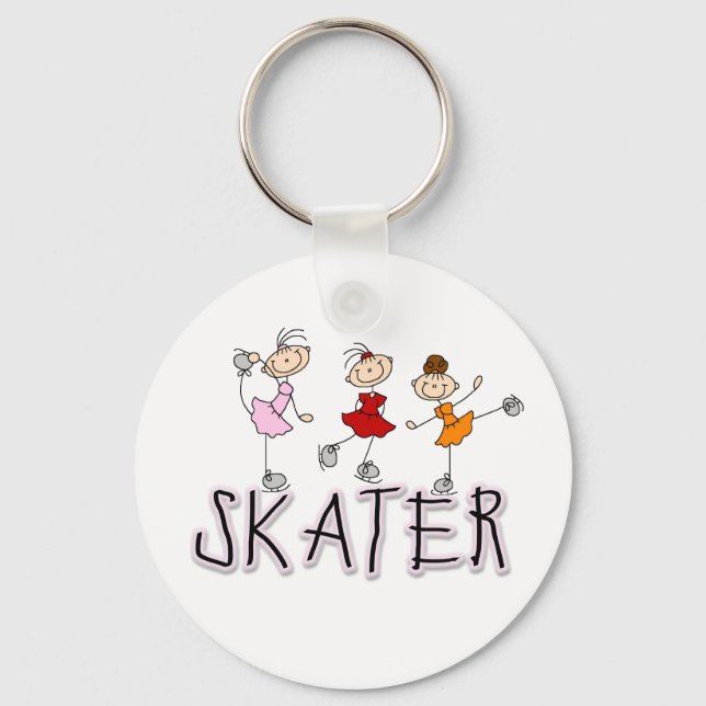 Skater Girl Keychain (Front)