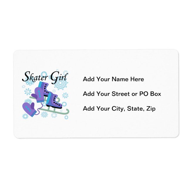 Skater Girl Label (Front)