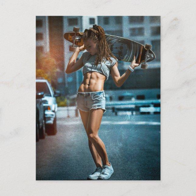 Skater Girl Postcard (Front)