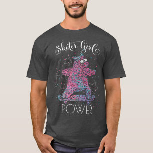 Skater Girl Power Skateboarder Skater Skating T-Shirt