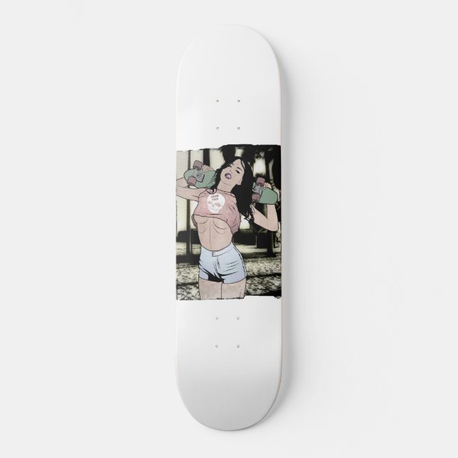 Skater Girl Skateboard Deck (Front)