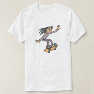 Skater Girl Skateboarding Fun Skateboard T-Shirt
