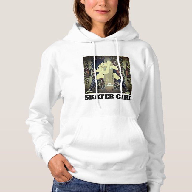 SKATER GIRL SKATEBOARDING T-Shirts & Hoodies (Front)