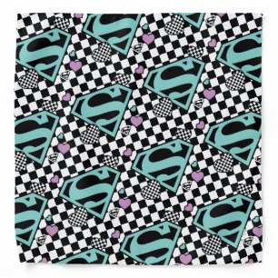 Skater Girl Supergirl Hearts S-Shield Bandana