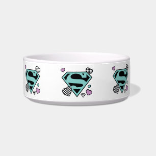 Skater Girl Supergirl Hearts S-Shield Bowl