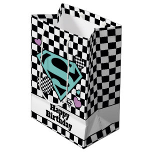 Skater Girl Supergirl Hearts S-Shield Medium Gift Bag