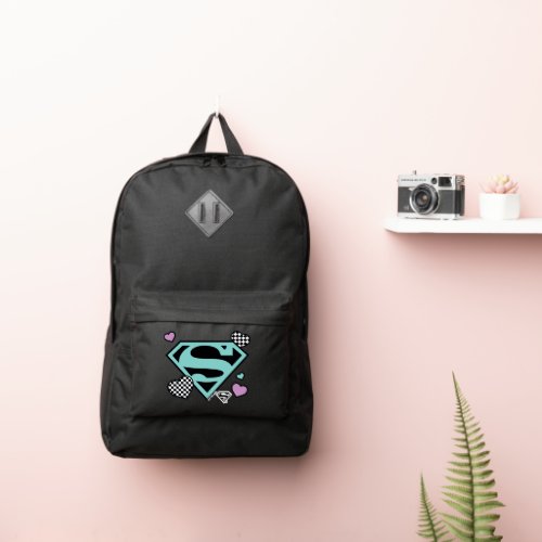 Skater Girl Supergirl Hearts S_Shield Port Authority Backpack