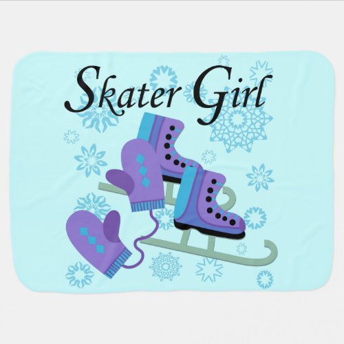 Skater Girl Swaddle Blanket